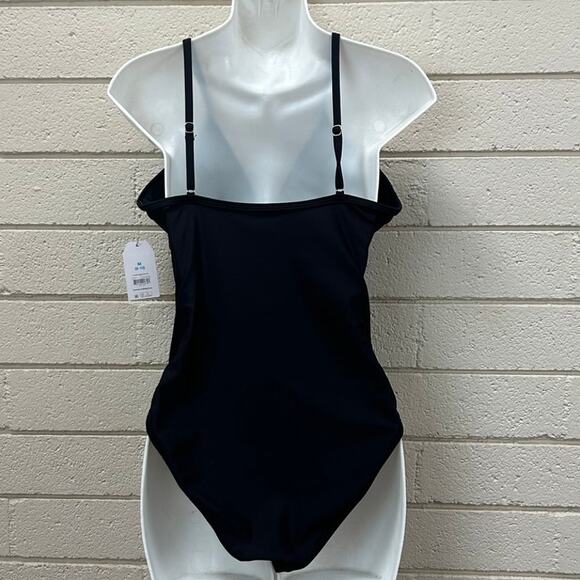 Time and Tru Women's and Women's  Twist Knot One Piece Swimsuit size M NWT - Picture 4 of 7